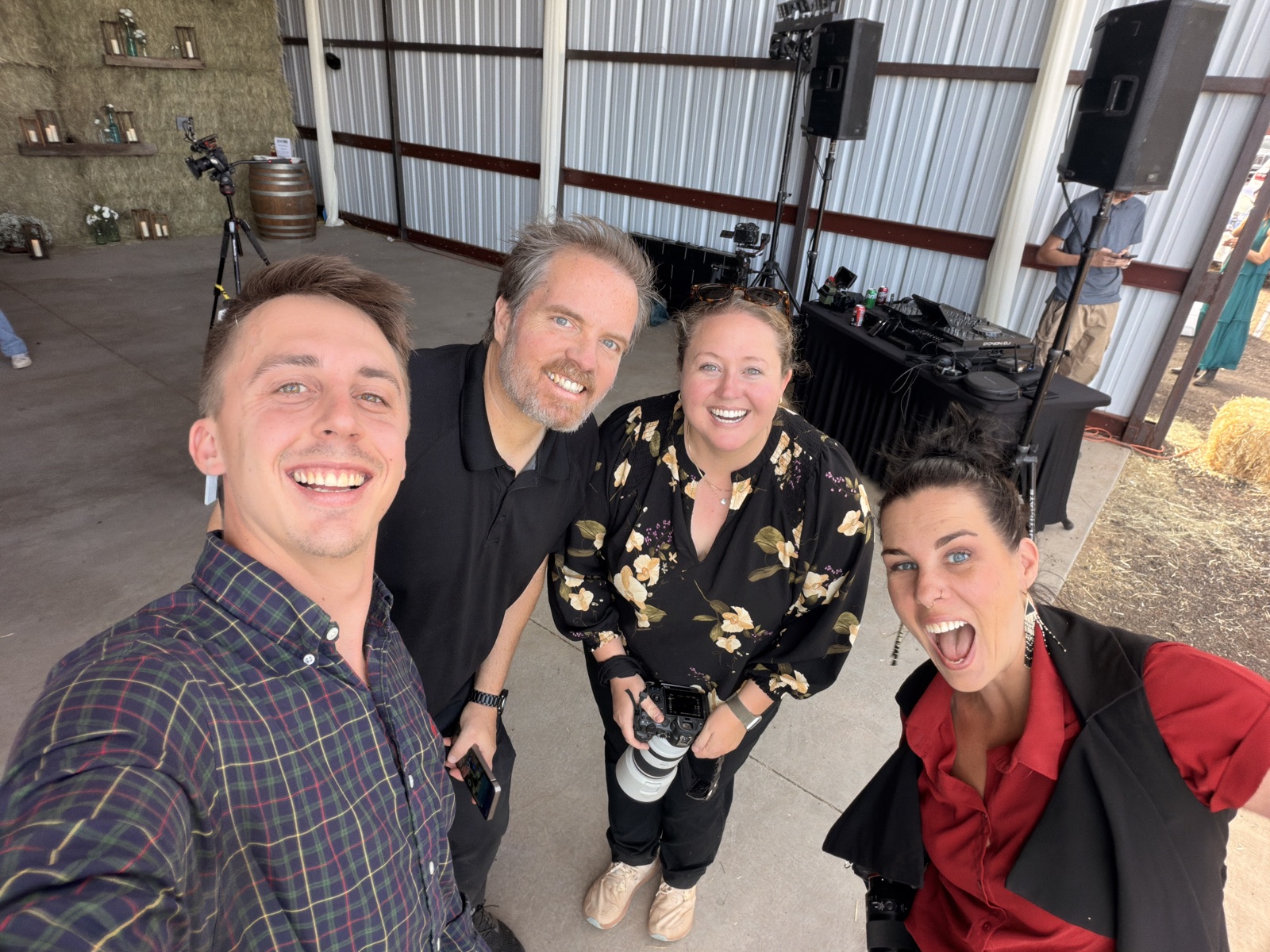 Northern Arizona wedding photo and video professionals behind the scenes